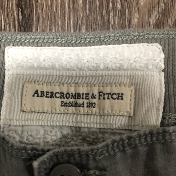 Abercrombie & Fitch Linen Blend High Rise Crop Pant Size 00 - Picture 3 of 8